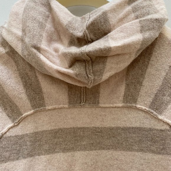 Banana Republic Cream Wool Striped Duster Cardigan Sweater, M - Picture 7 of 8